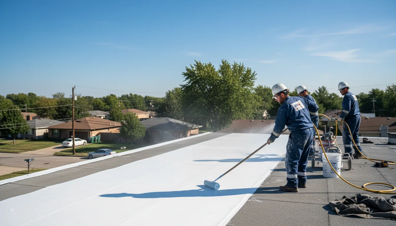 Commercial roof coating in Hellier, KY near me